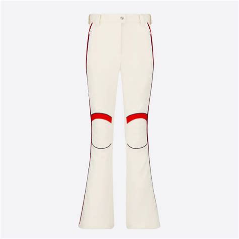 DiorAlps Flared Ski Pants White Technical Fabric 